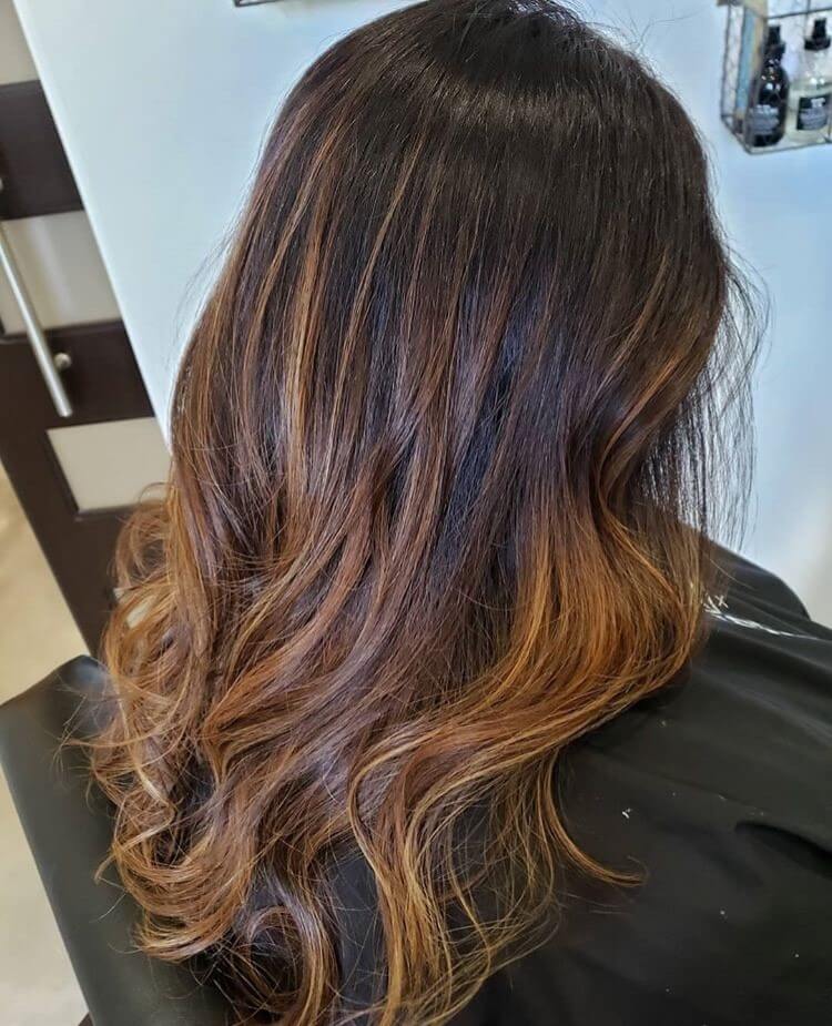 The Woodlands Womens Haircut, Conroe Balyage Spring Ombre color